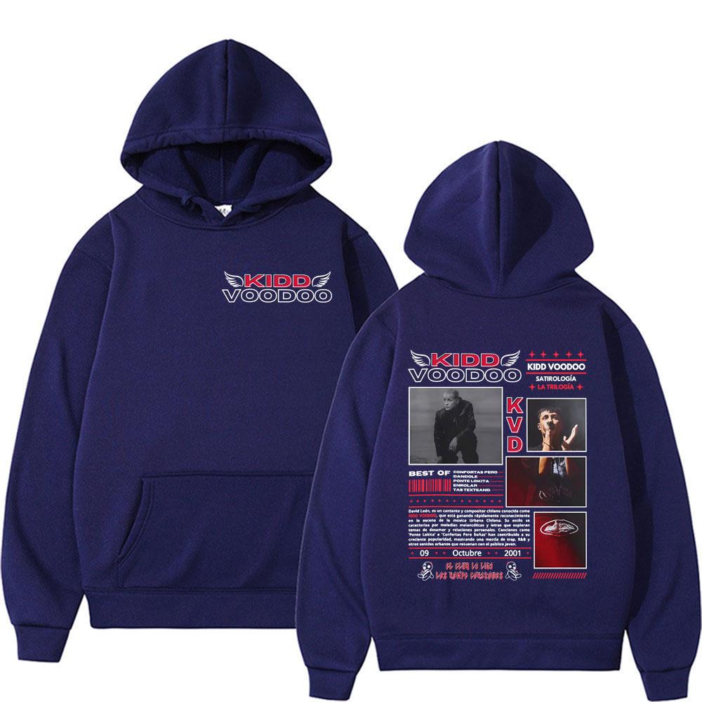 Rapper Kidd Voodoo Satirologia 2025 Tour Graphics Pullovers Men Women Fashion Vintage Oversized Sweatshirts Loose Hoodies Autumn