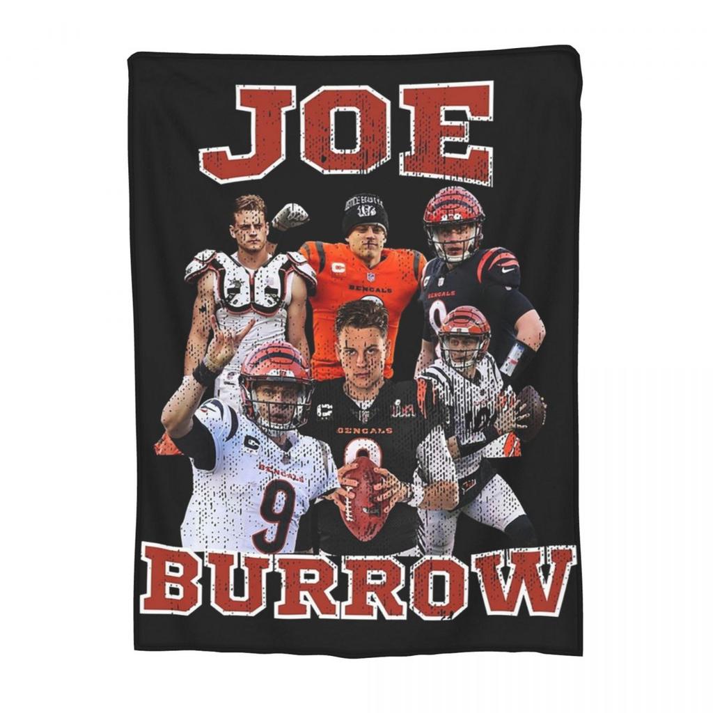 Joe Burrow Bengals 1 Blankets Flannel Portable Sofa Throw Blankets For Home Bedroom Office Throws Bedspread Quilt