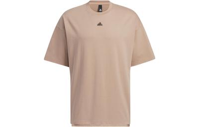 Drop Shoulder Sleeve T Shirt Men's Gray Brown HS4380