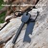 Mini Flint Waterproof Fire Starter Magnesium Flint Stone With Whistle Survival Outdoor Camping Survival Equipment