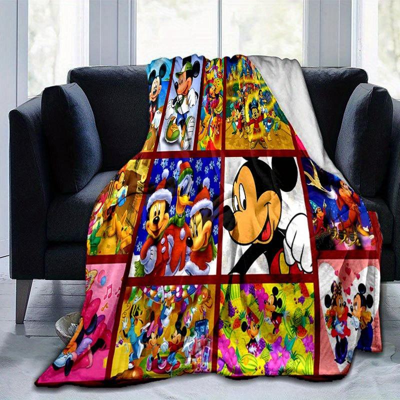 Coperta Cartone Animato di Topolino e Minnie: Adorabile, Caldo e Perfetto per la Decorazione della Casa Soggiorno, Viaggio e Tutte le Stagioni