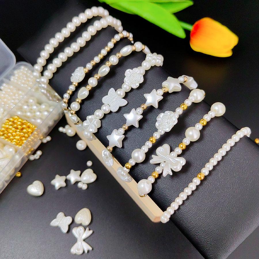 418 Teile/paket Handgemachte Diy Schmuck Zubehör Imitation Perle DIY Produktion Handwerk Schmuck Perlen Set