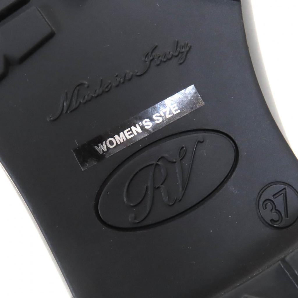 Tolle ROGER VIVIER kurze Stiefel Tempet Viv Strassbacks Gummi-Regenstiefel schwarz Damen 37 Gebraucht