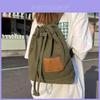 Large Capacity Canvas Drawstring Backpack College Student Ins Harajuku Shoulder Bag