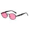 Luxury Metal Brand Sunglasses for Men and Women Unisex Designer Fashion Eyeglasses Oval Stylish Eyewear UV400