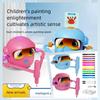 1SET Interactive Educational Drawing Robot Learning Toy With 100 Cards Early Educational Toys For Girl And Boy Preschool Learnin