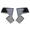 4pcs/Set Black Carbon Fiber Front Interior Steering Wheel Cover Trim Sticker Fit for Ford F-150 2004 2005 2006 2007 2008