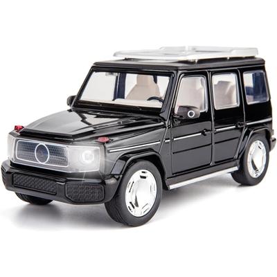 1/24 Scale Benz EQG SUV Model Car Electric Vehicle, Zinc Alloy Pull Back Toy Car with Sound and Light for Kids Boy Girl Gift