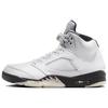 Air 5 Retro White Black Men Sneakers Sail Metallic-Silver DD0587-110