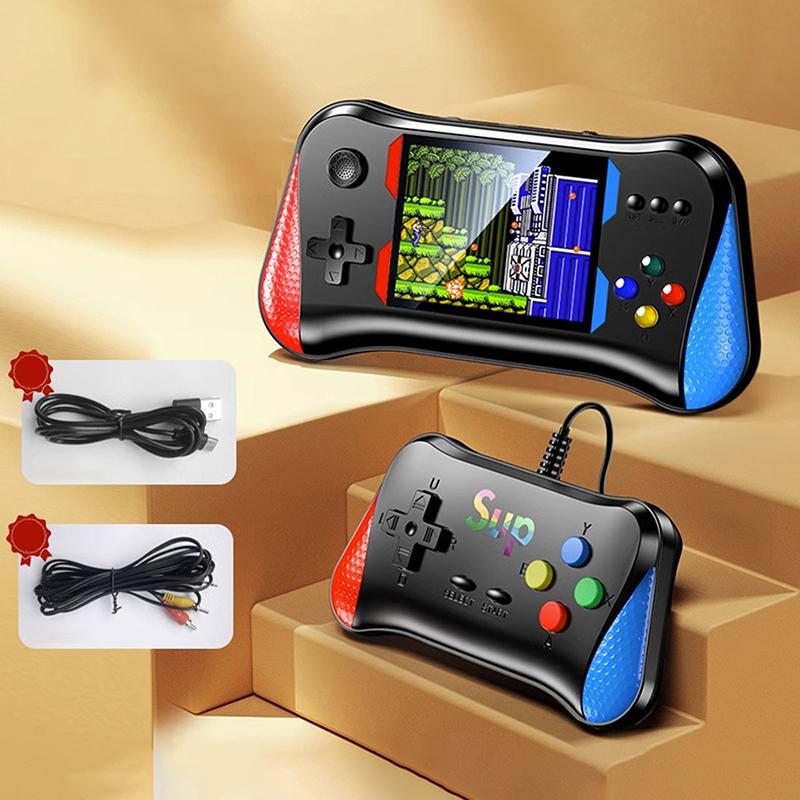 

Ретро игровая консоль со встроенными 500 играми, портативная игровая консоль с выходом AV, мини-игровая консоль в подарок для мальчиков и девочек