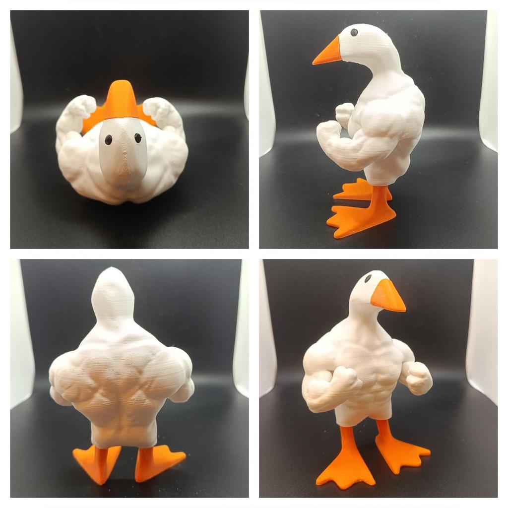 Creative Muscle Duck Resin Statue Ornament Home Decoration Funny Key Magnetic Duck Art Sculpture Crafts Living Roon Garden Decor