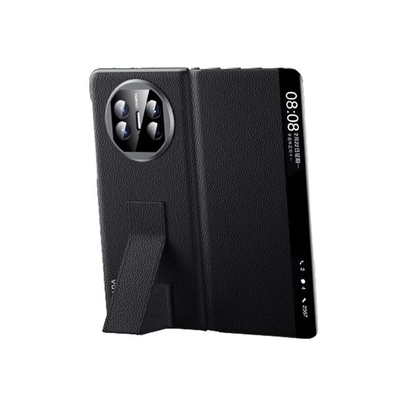 Huawei MateX6 Phone Case Folding Smart Window Stand X5 Anti-drop X3 Business Men's Full Bag Leather Case