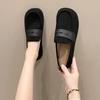 Fashion Women's Flat Shoes Elegant Party Brown With Heel Round Toe Retro Style 2025 Trend On Sale Cheap Clearance Korean Ladies Footwear