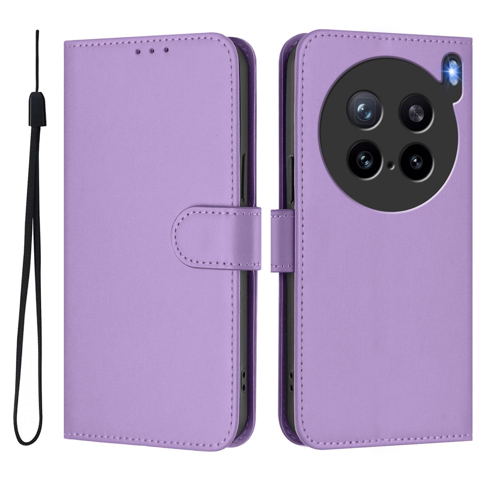 

Чохол для vivo X200s 5G Одноколірний Гаманець Шкіряна Обкладинка для Телефону з Ремінцем D