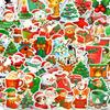50 Cute Christmas Cartoon Waterproof Stickers for Phone Cases, Water Cups, Desktops, and Journals