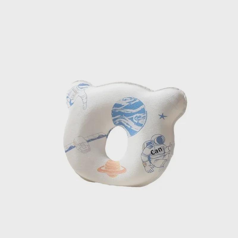 Memory Foam Baby Head Shaping Pillow for Newborns (0-12 Months) - All-Season Use