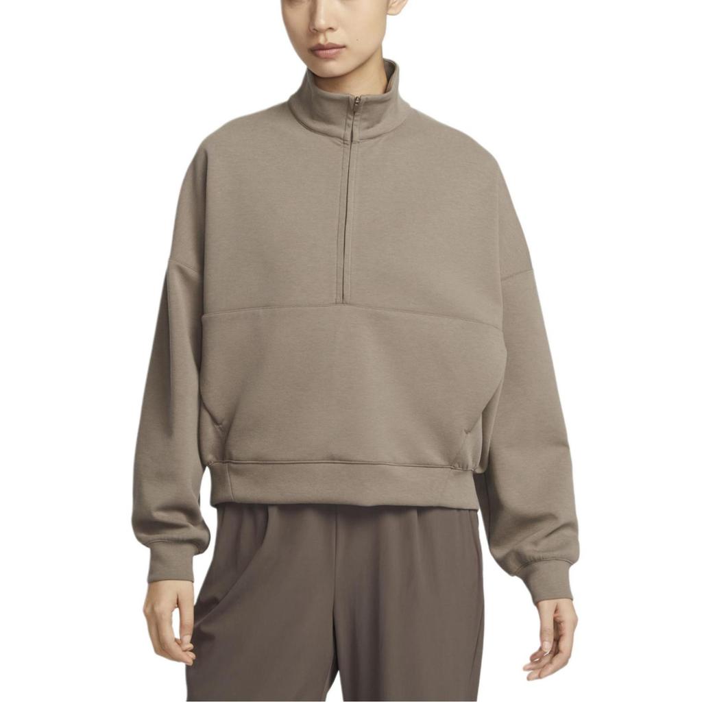 Nike Dri Fit IMPOSSIBLYSOFT Sweatshirt Women's Marten Brown/Ore Gray HQ8189-233