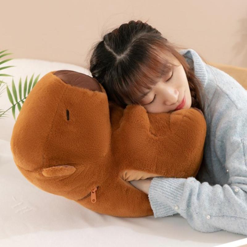 Capibara Winter Extra Large Plush  Water Bottle Women'S Home Water Filling Hand Warmer Holiday Gift For Girlfriend