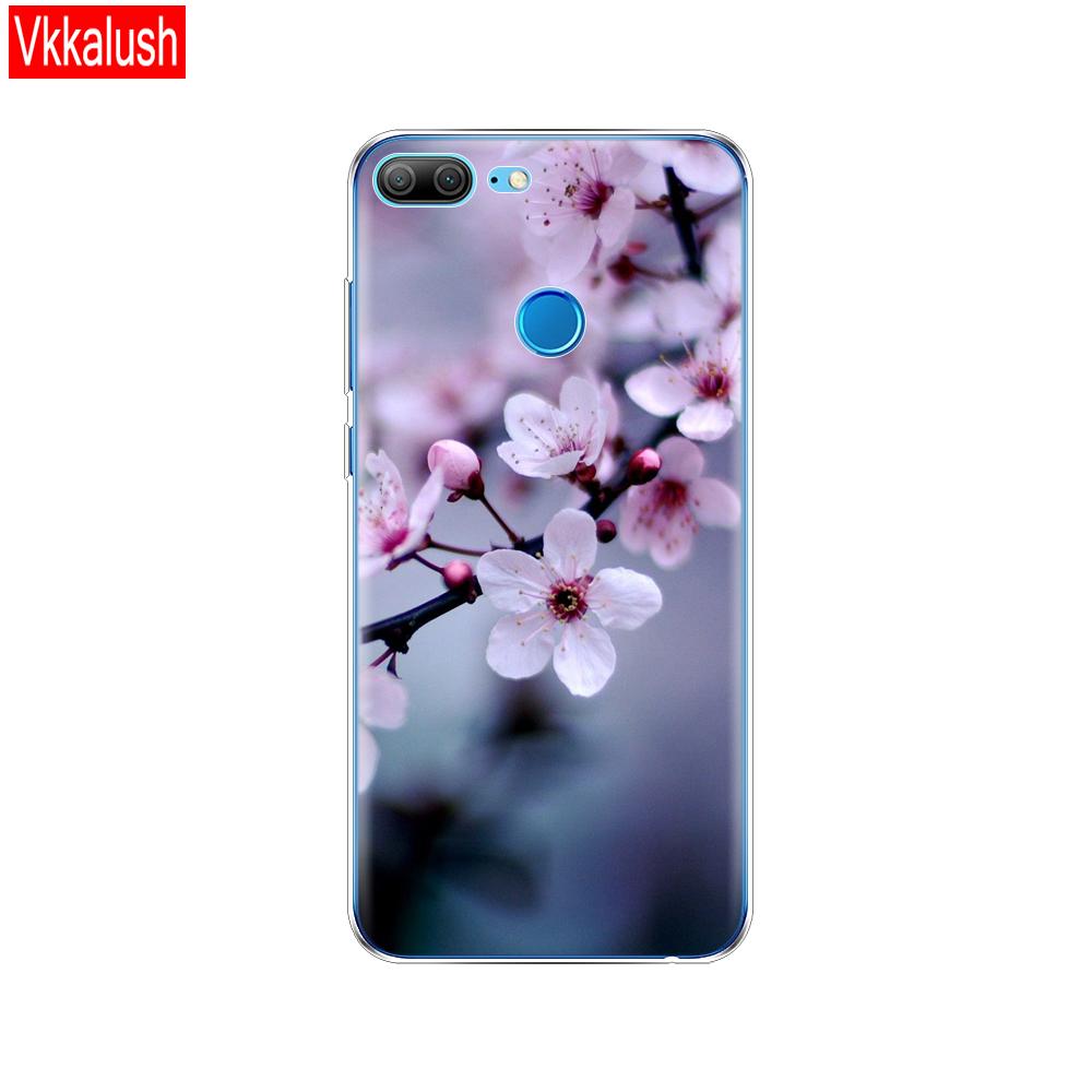 Hülle Handyhülle für Huawei Honor 9 Lite weiches TPU Silikon Rückseite 360 Vollschutz Druck transparent Coque Shell