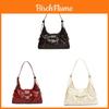 Pu Underarm Bag For Women With Zipper Closure And Interior Pouch For Daily Use