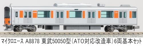 Micro Ace N Gauge Tobu 50050 Series (ATO-compatible modified car) 6-car basic set Railway model train A8878
