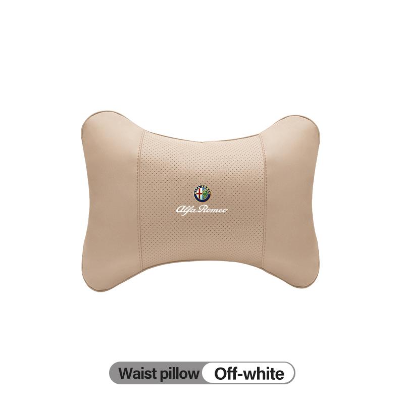 For Alfa Romeo Leather Car Seat Headrest For Alfa Romeo 4C 159 166 Spider Giulia 147 GT Memory Foam Comfort Pillow High-quality 