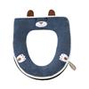 Cuscino per sedile del water universale carino in peluche con cartoni animati per tutte le stagioni