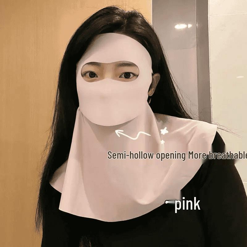 Breathable UV-Blocking Face & Neck Ice Silk Mask for Cycling