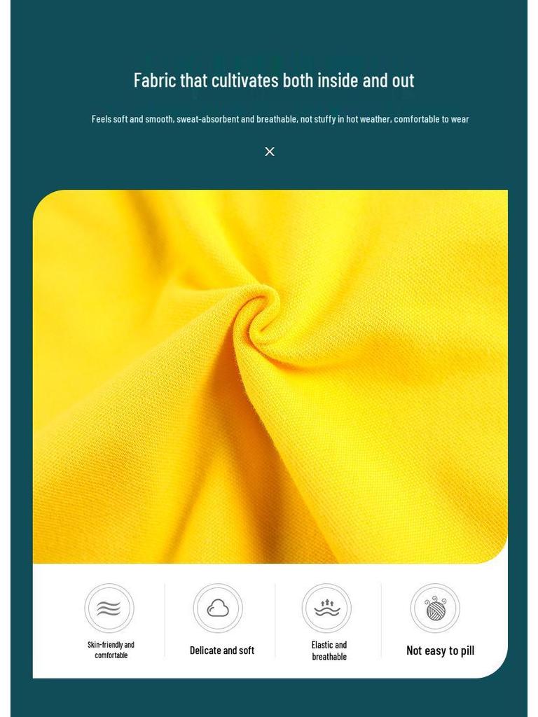 2025 Kids' Summer School Uniform: Short-Sleeve T-Shirt Sportswear for Kindergarten, Primary, and Secondary Students