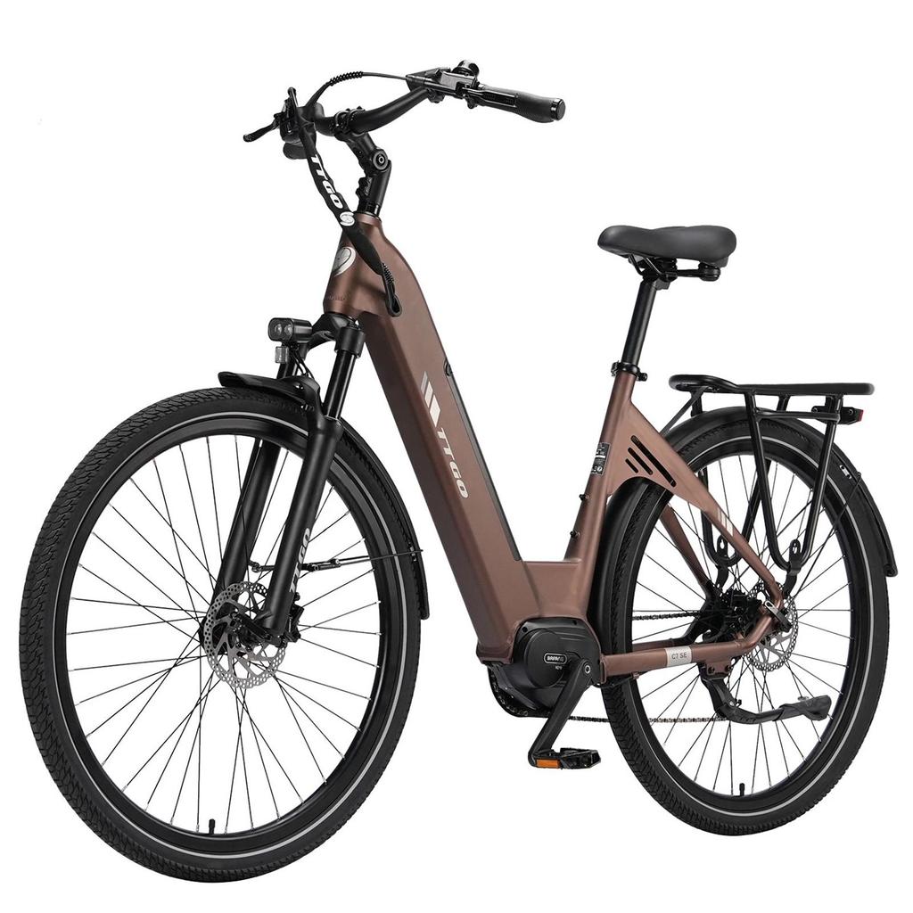 TTGO C7 SE All-Terrain High-end Electric Bicycle 36V18Ah Battery 28 Inch Wide Tires 250W Motor E- Mountain Bike With TowSeat