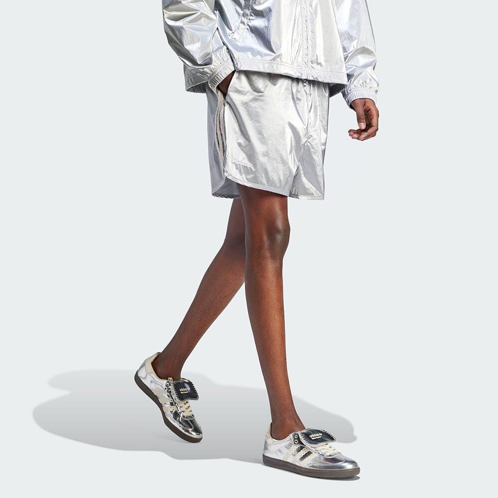 Adidas X Wales Bonner Silver Shorts Silver Metallic Unisex Bottoms IM0421