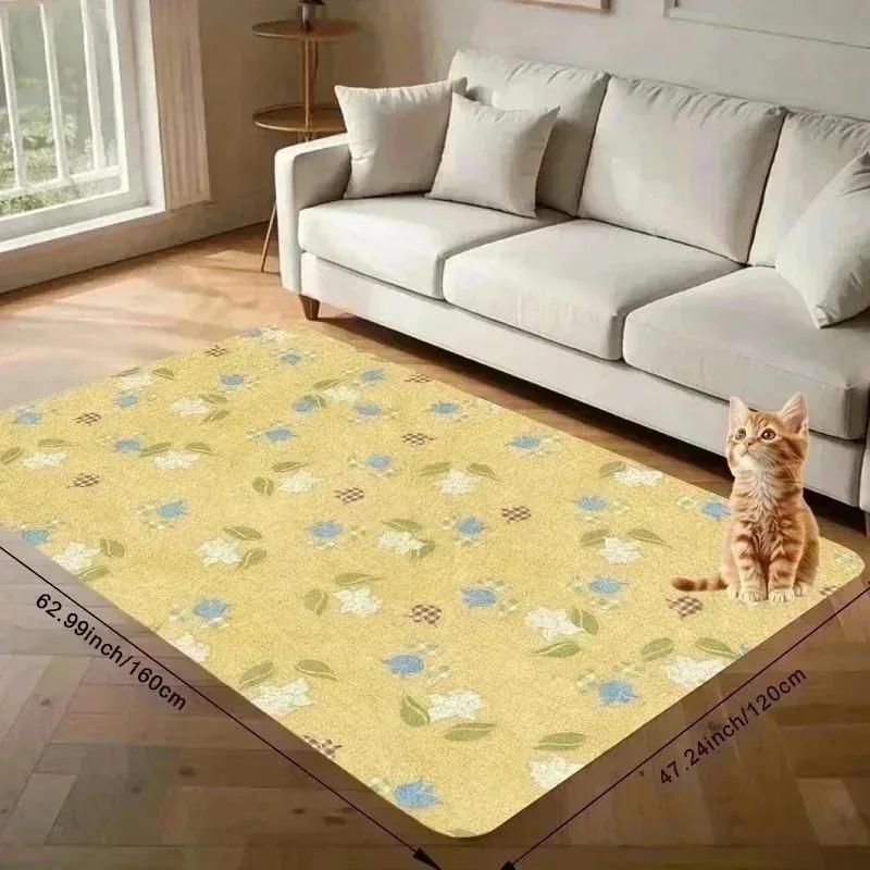 1PC Paw Print Pattern Kitchen Rug Non-Slip Door Mats Pop Design Bathroom Rug Bath Mat Carpet for Home Sink Laundry Decor