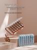 Weekly Portable Pill Organizer and Dispenser with Large-Capacity Pill Splitter