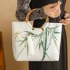 DIY Craft Projects Round Bamboo Handbag Handle Plastic Retro Bag Handle Beach Bag Handles
