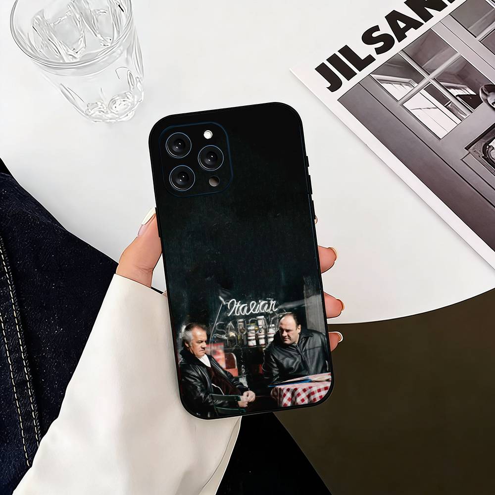 The-e S-sopranos Phone Case For iPhone 17, 16,15,14,13,12,11 Plus,Pro Max, Others Soft Black Cover