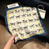 Hong Kong style burgundy printing waist silk scarf belt jeans waist accessories new square scarf fart curtain waist seal