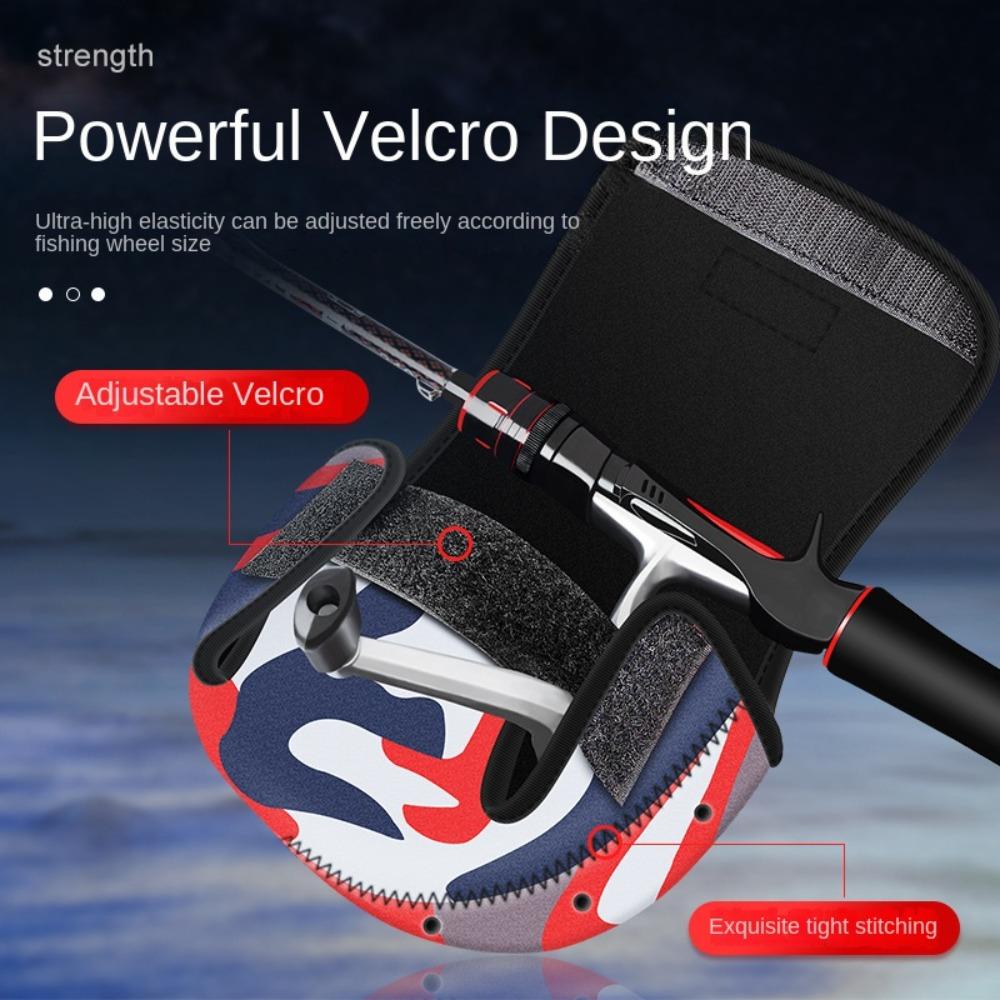 

Elasticity Fishing Rod Protective Sleeve Protector Cap Fishing Rod Tie Fishing Tackle blue-style 1