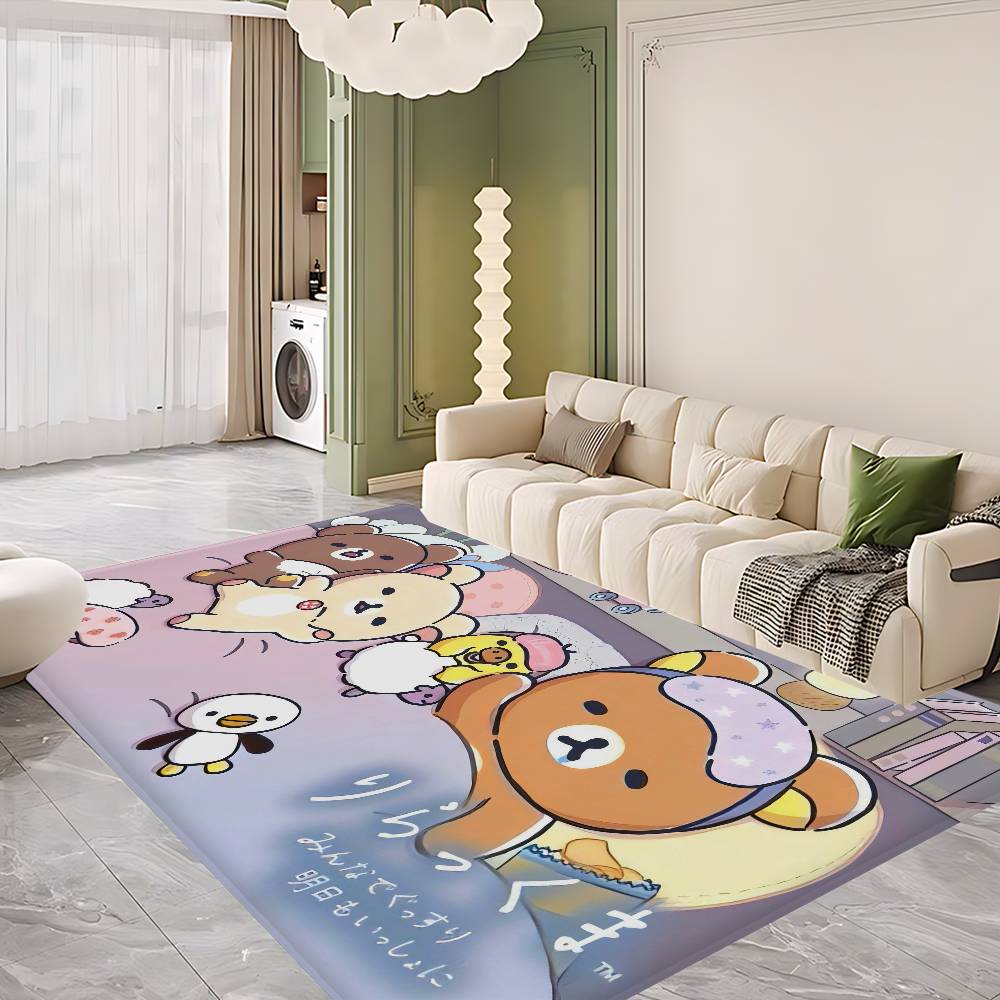 Classic Popular R-rilakkuma Cute Kitchen Mat Cheaper Anti-slip Modern Living Room Balcony Printed Modern Home Decor