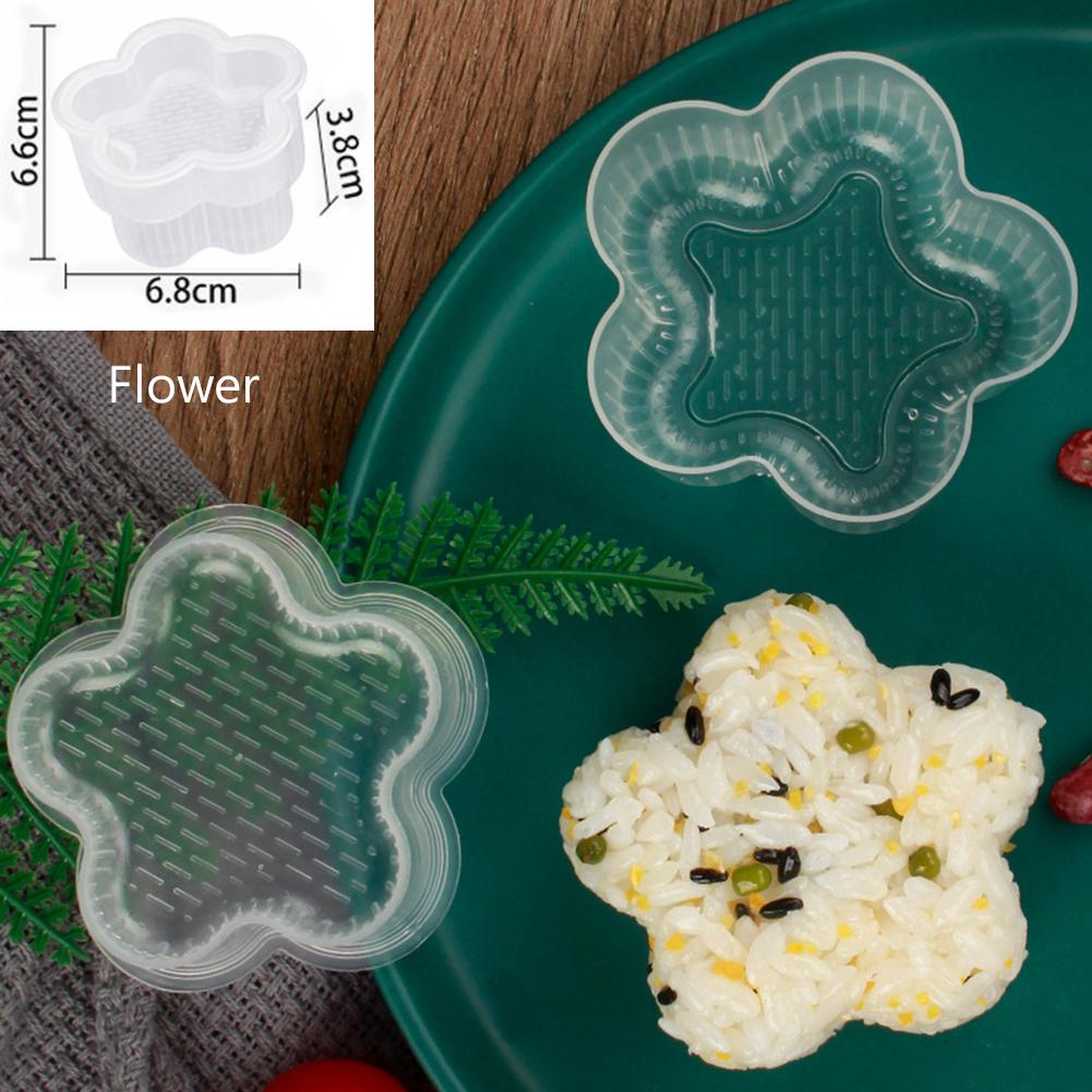 Kitchen Gadgets Onigiri Rice Set Cartoon Sushi Rolls Sushi Mold Japanese Ball Bento Press Maker Mold DIY Tools Kit Accessories