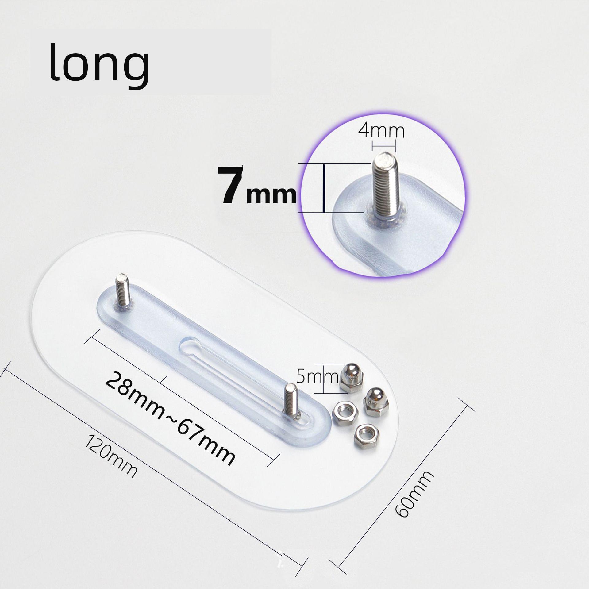 

Прозрачные прочные наклейки-шурупы Двойные гвозди Регулируемые Без пробивания Водонепроницаемые Кухонные шурупы Крючки Аксессуары для ванной комнаты
