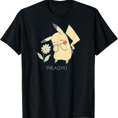 Pokémon - Pikachu With Yellow Flower Electric Type Gen 1 T-Shirt