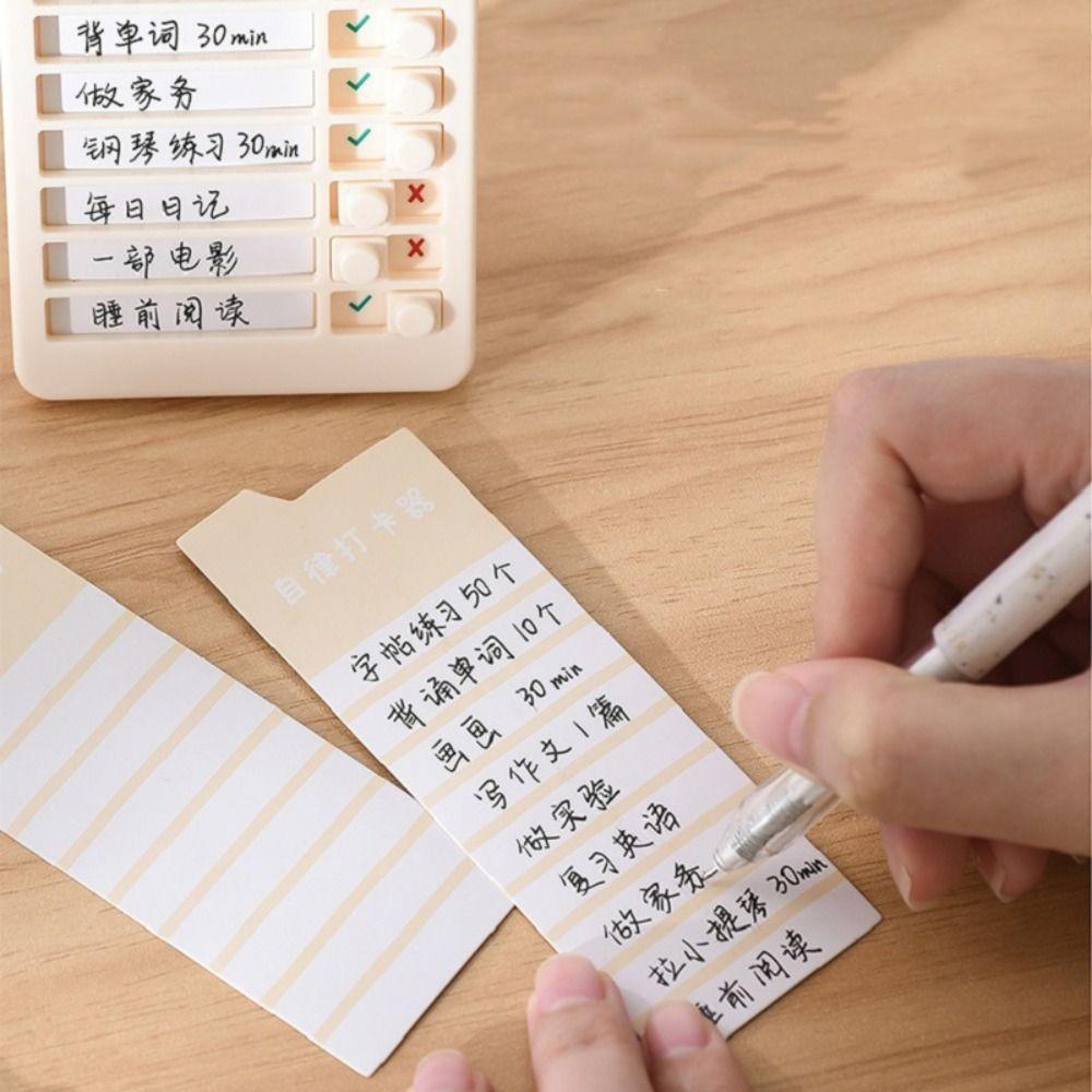 Detachable Daily Task Planning Board Panda Self-discipline Punch Card Children