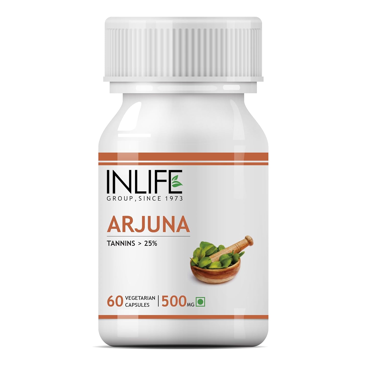 

Inlife Arjuna Capsules 500mg, Herbal Extract, Better Absorption | 60 Veg Capsules 100gm 0.2lbs
