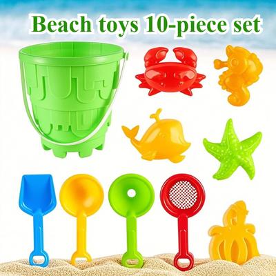 Sand Molds Beach Toys Sand Bucket And Shovels Set Sandbox Toy For Toddlers Sand Toys For Outdoor Travel Beach Sensory Toys