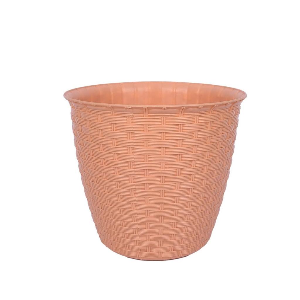 100% Virgin Plastic Round Pots for Plants|Unique Design|Indoor and Outdoor Flower Pot for Home/Office/Table/Garden