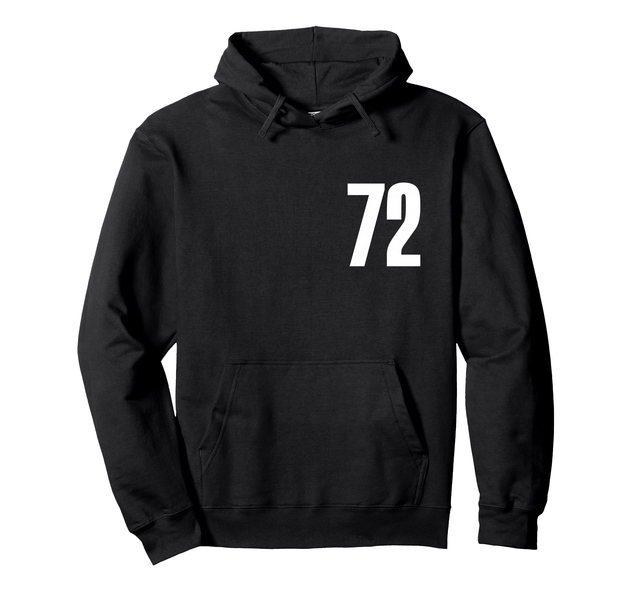 

Number Seventy Two #72 Sports Team Uniform Birthday 72 Hoodie
