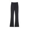 Black Narrow Suit Pants Women's Pendant Feeling New Spring and Summer High and Thin Split Straight Wide-leg Pants