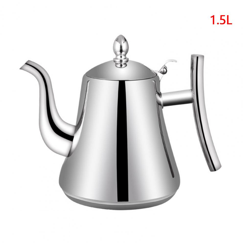 1.0L/1.5L/2.0L Tea Kettle Stainless Steel Teapot, With Removable Infuser for Loose Flower Tea Coffee Kettle for Stovetop Safe