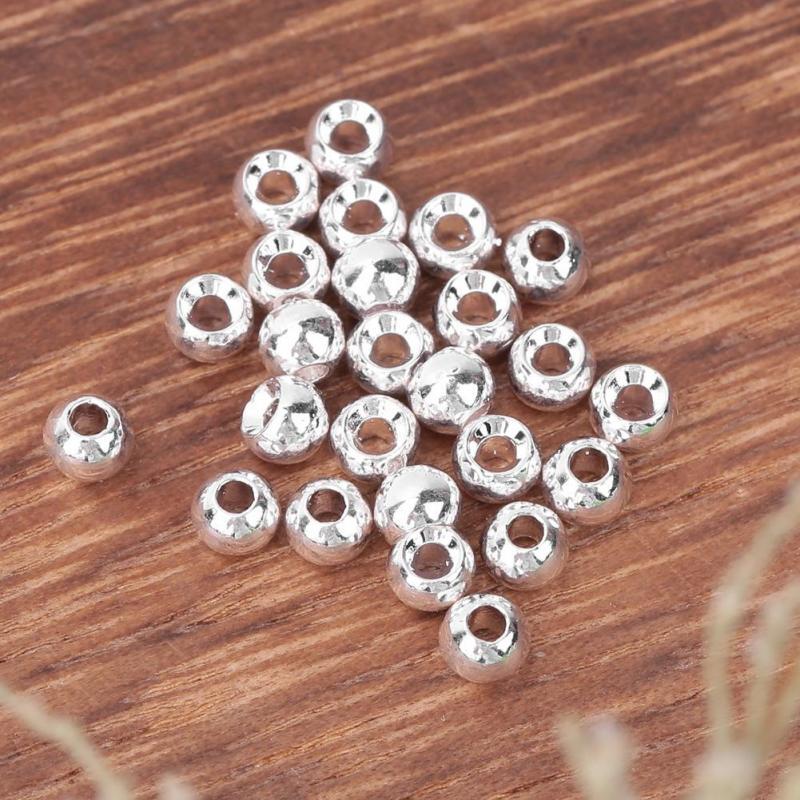 Buy 25 Pcs Slotted Tungsten Fly Tying Round Beads Jig Hooks Fishing