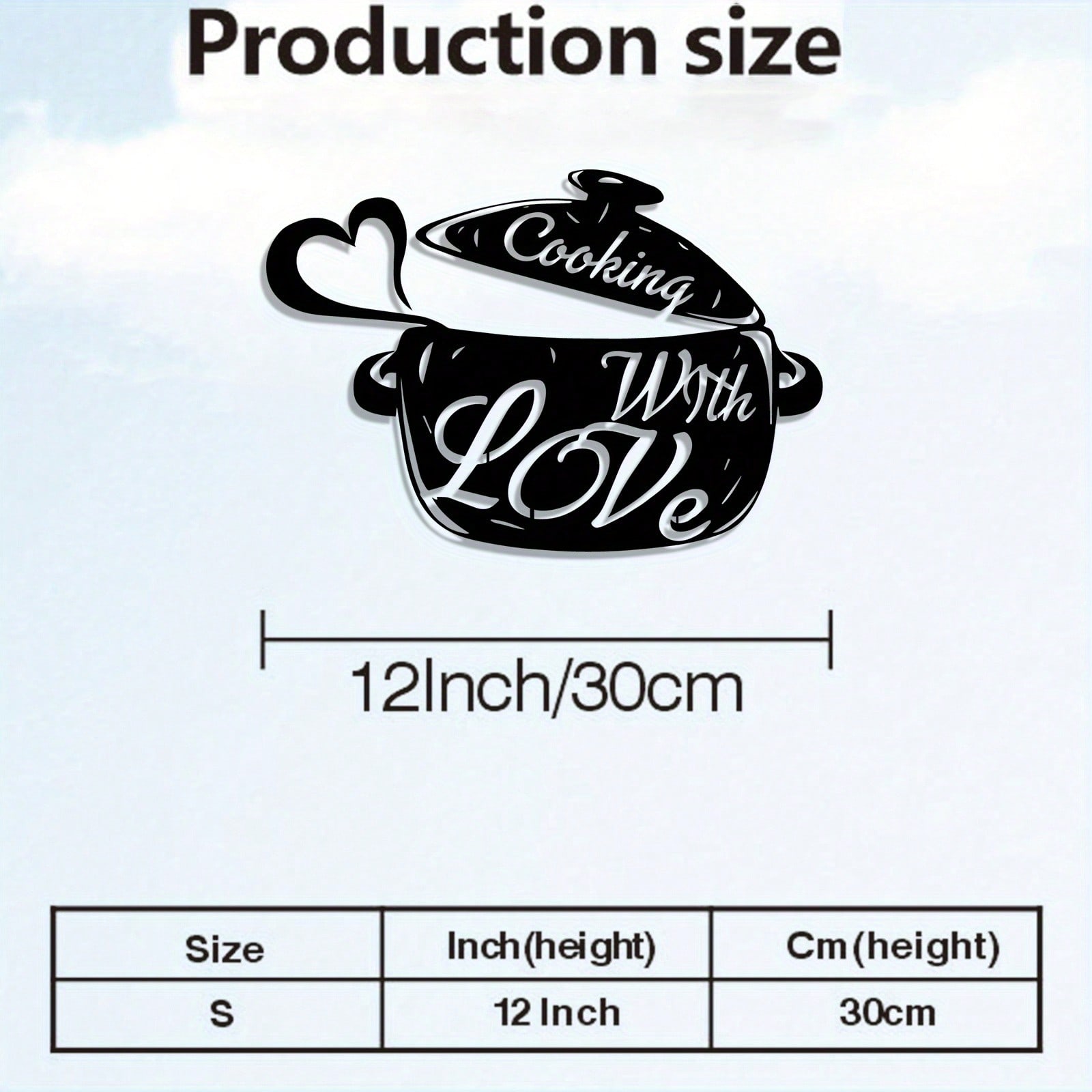 

1pc Vintage Kitchen Metal Wall Art Heart Shape Cookware Iron Plaque Retro Culinary Decor Indoor Outdoor Gift разноцветный